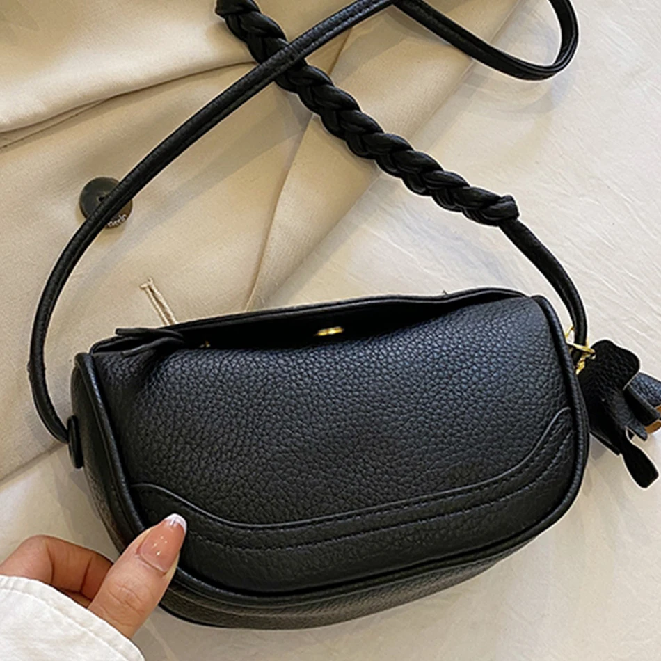 Модные маленькие кожаные сумки-слинги через плечо, женская дизайнерская сумка 2023 года, роскошная брендовая сумка подмышками, женская сумка-мессенджер Изображение 1