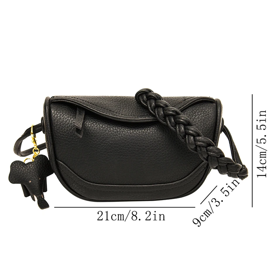 Модные маленькие кожаные сумки-слинги через плечо, женская дизайнерская сумка 2023 года, роскошная брендовая сумка подмышками, женская сумка-мессенджер Изображение 5