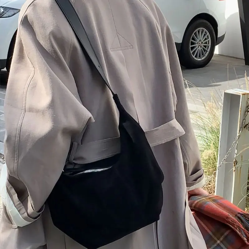 Новая Корейская винтажная повседневная сумка-хобо контрастного цвета, матовые сумки большой емкости, Женские плиссированные однотонные сумки через плечо Y2k Aesthetic Изображение 2
