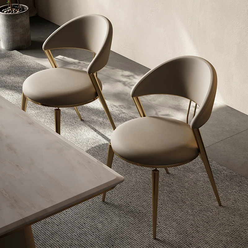 Современные обеденные стулья Nordic Luxury Lazy Ultralight Обеденные стулья Европейский салон гостиничной мебели Sillas De Comedor Изображение 0