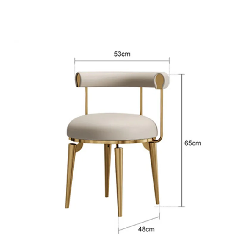 Современные обеденные стулья Nordic Luxury Lazy Ultralight Обеденные стулья Европейский салон гостиничной мебели Sillas De Comedor Изображение 2