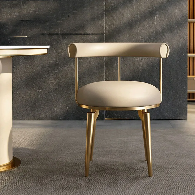 Современные обеденные стулья Nordic Luxury Lazy Ultralight Обеденные стулья Европейский салон гостиничной мебели Sillas De Comedor Изображение 4