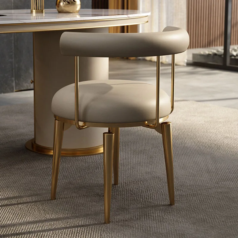 Современные обеденные стулья Nordic Luxury Lazy Ultralight Обеденные стулья Европейский салон гостиничной мебели Sillas De Comedor Изображение 5