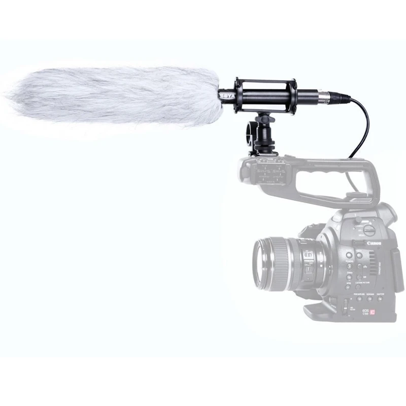 Микрофон-дробовик BOYA BY-PVM1000L Видеомикрофон Микрофон камеры для Canon Nikon видеокамеры Sony, студий звукозаписи Изображение 0