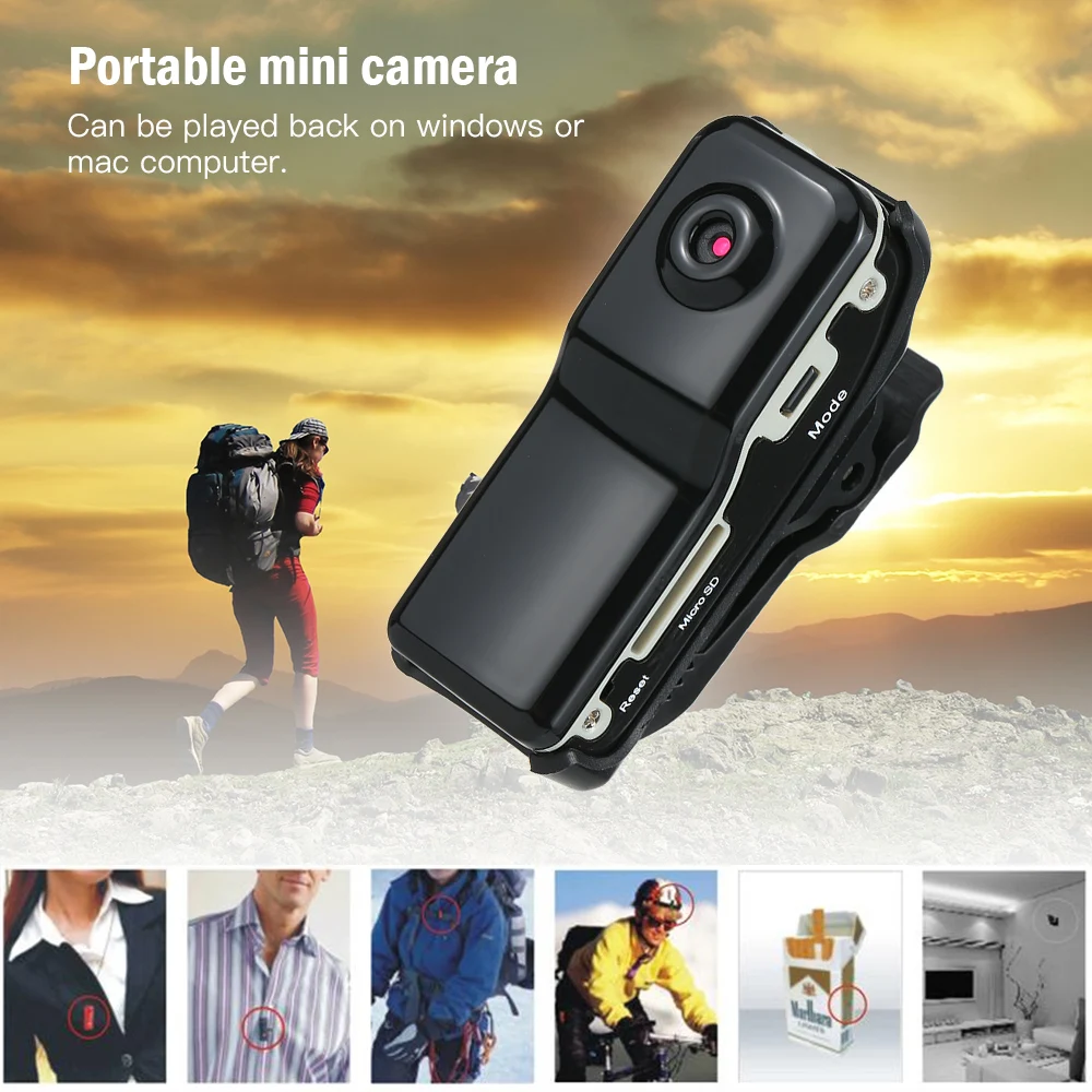 Портативный цифровой видеомагнитофон Мини монитор DV Микро карманная скрытая камера Идеальная камера для помещений или дома и офиса Изображение 1