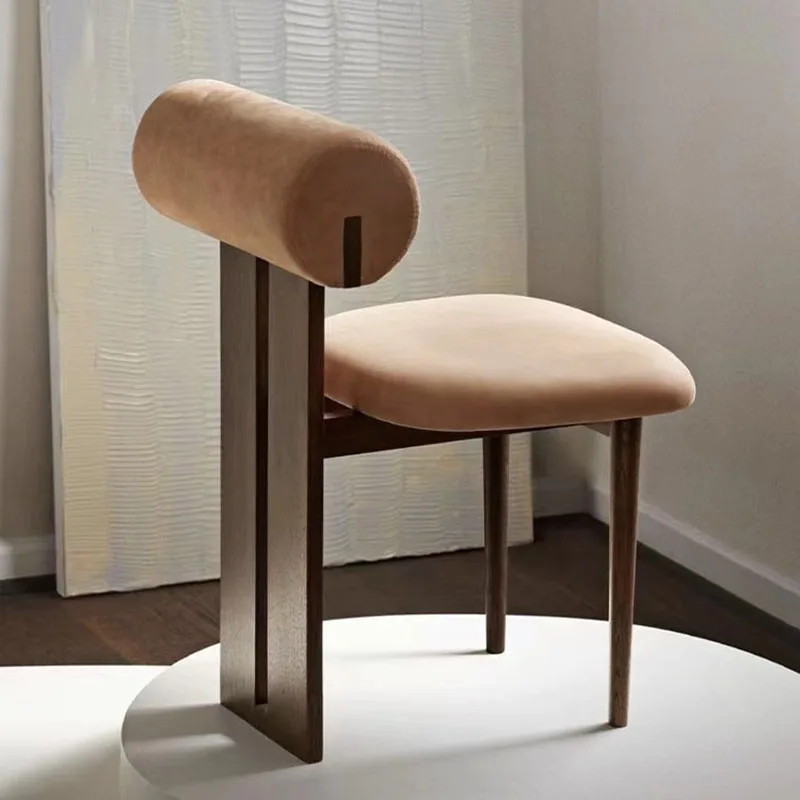 Детский дизайн, стулья для столовой в гостиной, Скандинавское дерево, обеденный стул для спальни, роскошный Шезлонг, мебель для дома ZY50CY Изображение 0