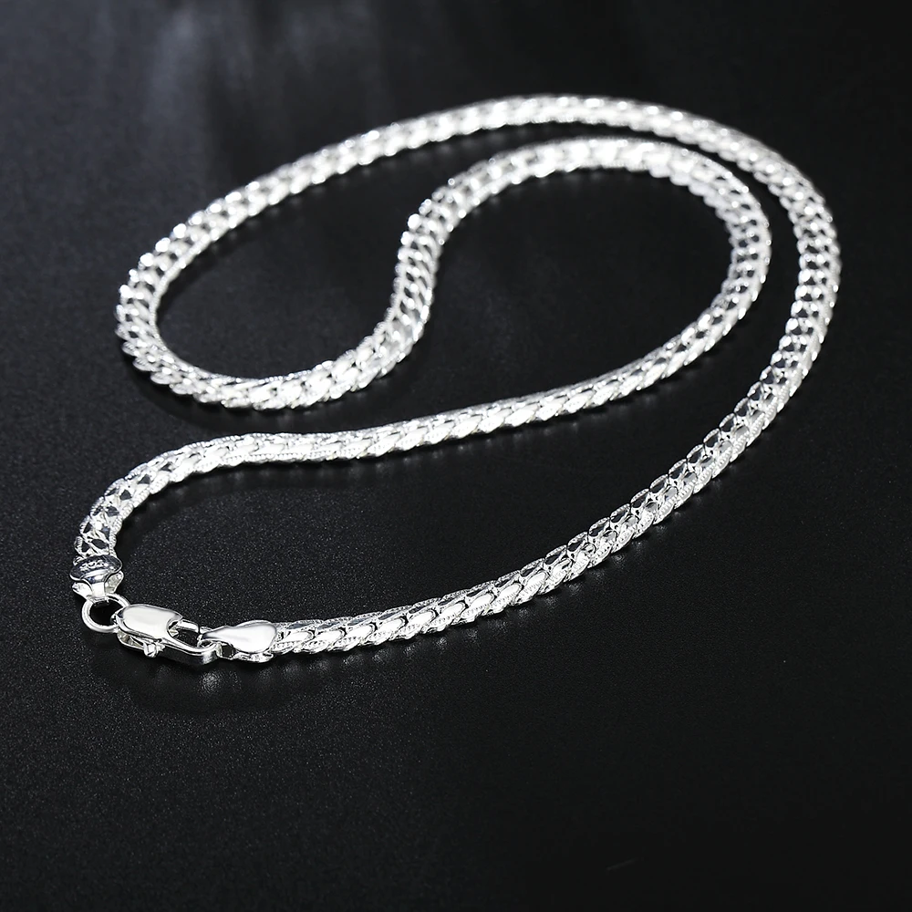 NAREYO MEN, Роскошное ожерелье из стерлингового серебра 925 пробы, цепочка 6 мм, модные свадебные украшения для помолвки длиной 18 20-24 ДЮЙМА Изображение 2