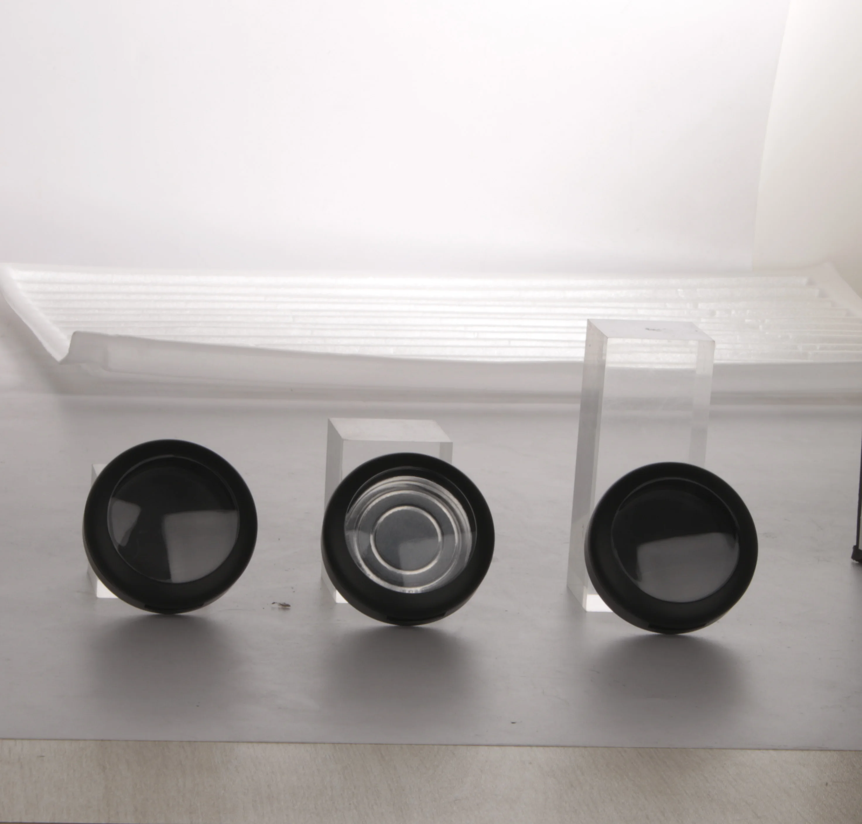 пустой внутренний диаметр 44 мм, компактная косметическая упаковка для румян, пластиковый футляр для пудры для румян, коробка для теней для век Изображение 2