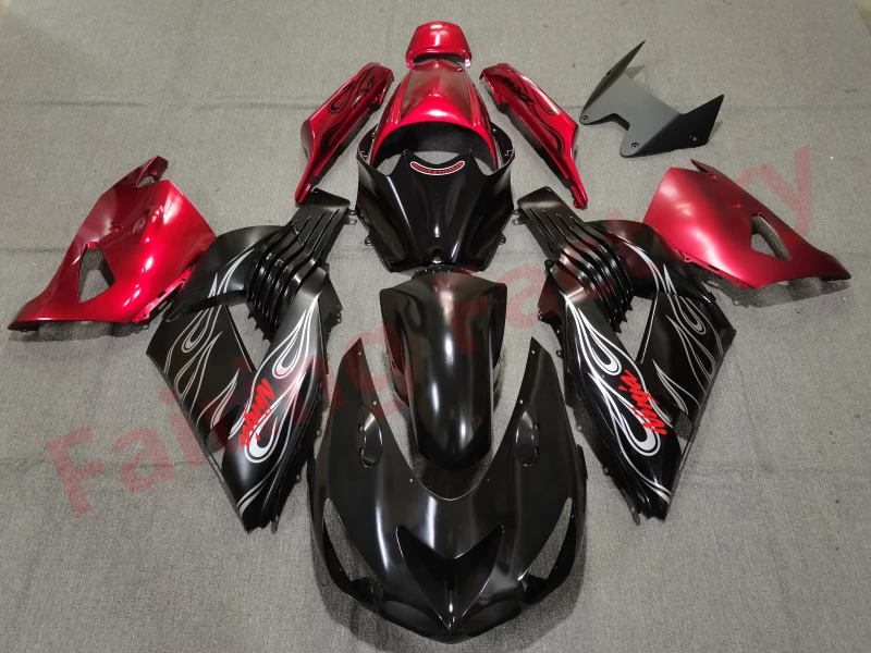Комплект мотоциклетных обтекателей для Ninja ZX-14R 2006 2007 2008 2009 2010 2011 ZX14R zx 14r 06 07 08 комплекты обтекателей кузова красный черный Изображение 1