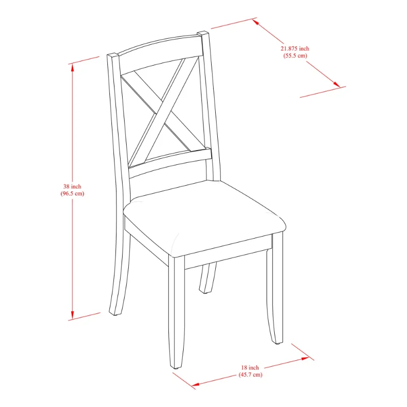 обеденный стул 2шт для дома и сада Maddox Crossing, лучшие стулья для гостиной для столовой, кухни, офиса Мебель в скандинавском стиле Изображение 1