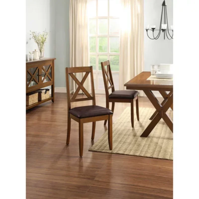 обеденный стул 2шт для дома и сада Maddox Crossing, лучшие стулья для гостиной для столовой, кухни, офиса Мебель в скандинавском стиле Изображение 5