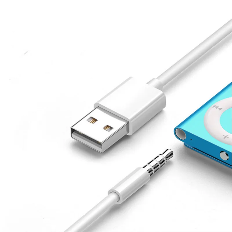 3,5 мм Разъем для подключения к USB 2.0 Data Larryjoe Sync Зарядное Устройство Для Передачи Аудио Кабель-Адаптер Шнур для Apple iPod Shuffle 3rd 4th 5th 6th Изображение 0