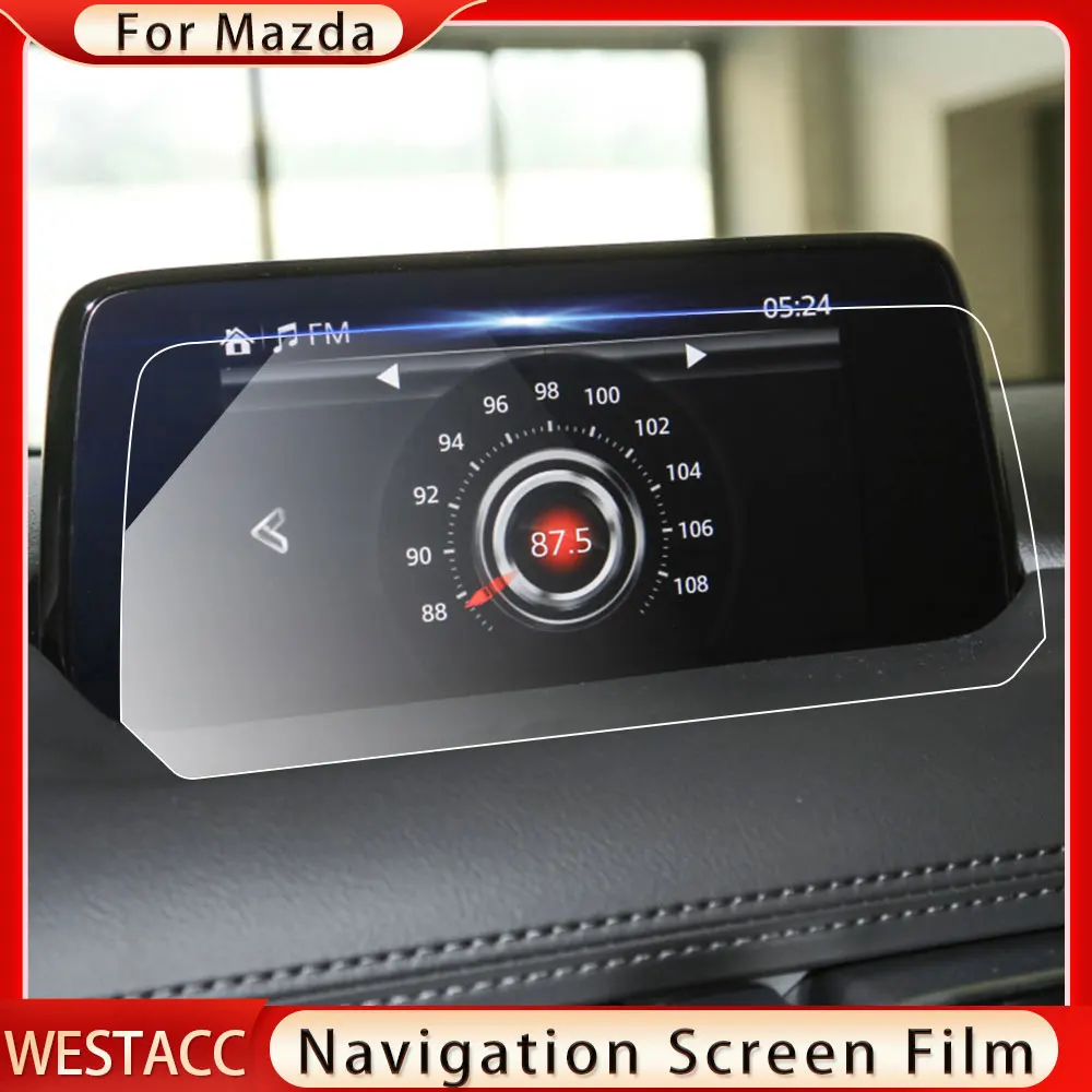 Пленка для экрана навигации автомобиля из закаленного стекла, Защитная пленка для Mazda Axela CX5 CX-5 2017 2018, Аксессуары для защиты экрана Изображение 0